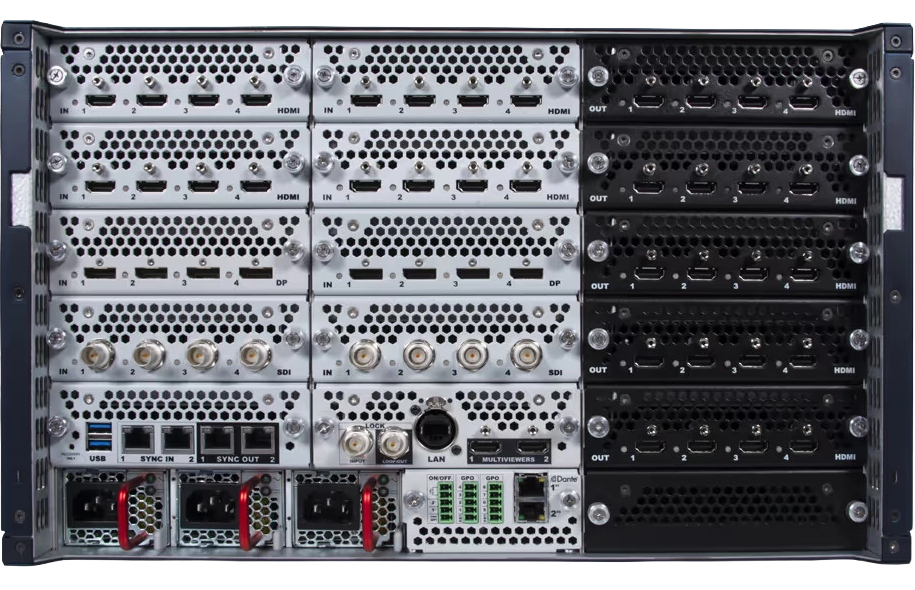 Analog Way Aquilon RS6 rear panel